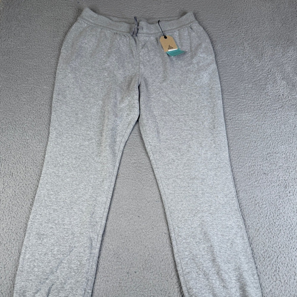 Prana Hemp Sweatpant Mens XL Heather Gray Cardiff Fleece Tapered Jogger